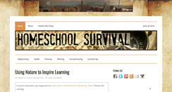 Desktop Screenshot of homeschoolsurvival.com